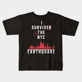 i survived the nyc earthquake Kids T-Shirt